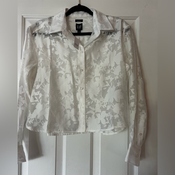 Brand New : Gap - Button Down Crop Top - Picture 1 of 3